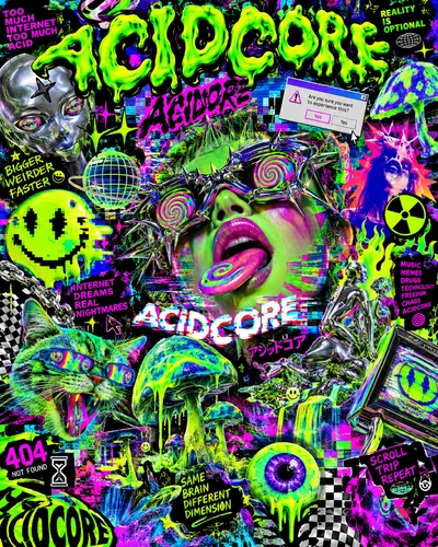 Acidcore graphic design movement