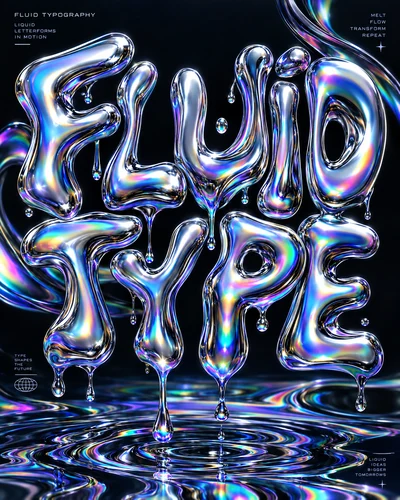 Fluid Typography graphic design movement
