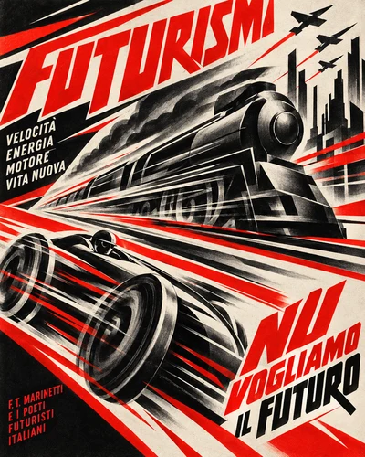 Futurism graphic design movement