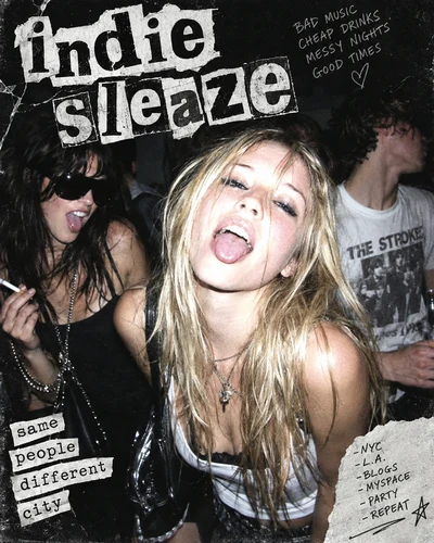 Indie Sleaze graphic design movement