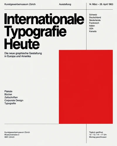International Typographic Style (Swiss Style) graphic design movement