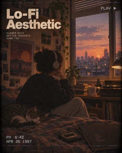 Lo-Fi Aesthetic graphic design movement