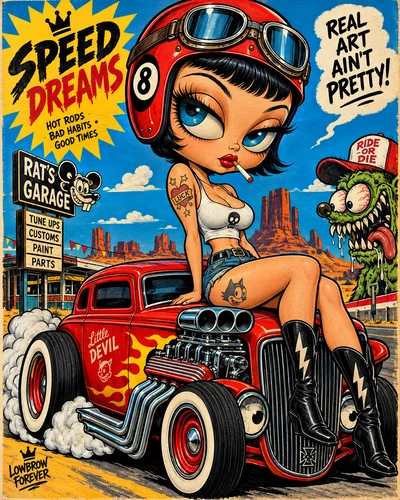 Lowbrow Art graphic design movement