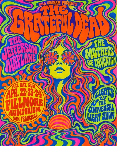 Psychedelic Art graphic design movement