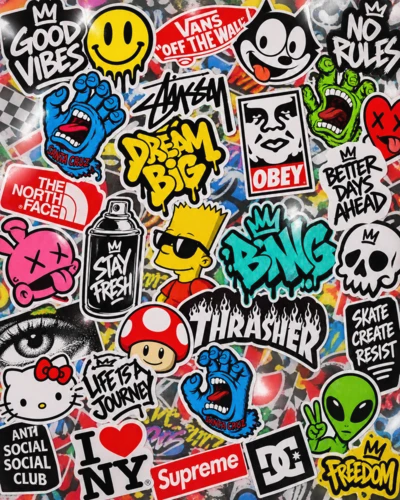 Sticker Bombing graphic design movement