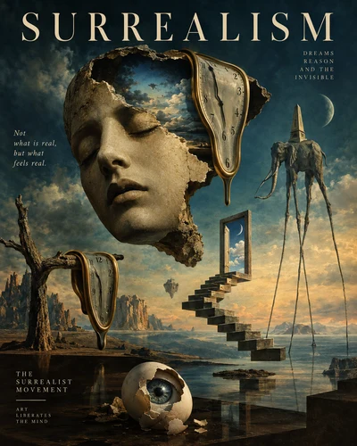 Surrealism graphic design movement