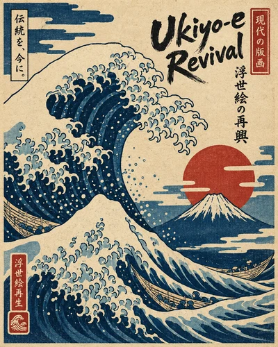 Ukiyo-e Revival graphic design movement