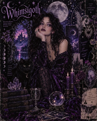 Whimsigoth graphic design movement